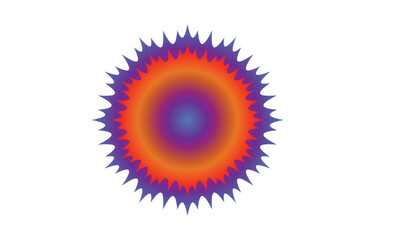 abstract colorful symbol and sign isolated on white background