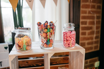Candybar bei einer Hochzeit