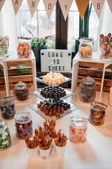 Candybar bei einer Hochzeit