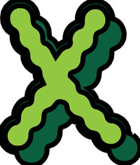 X Cotton Alphabet Uppercase