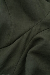 Dark green checkered textile background Prince of Wales