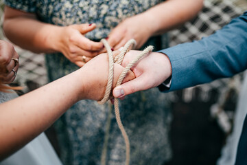 Eine Hochzeitszeremonie