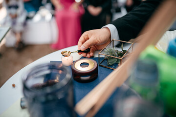 Eine Hochzeitszeremonie