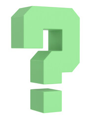 Obraz premium Question mark sign. 3D question mark.