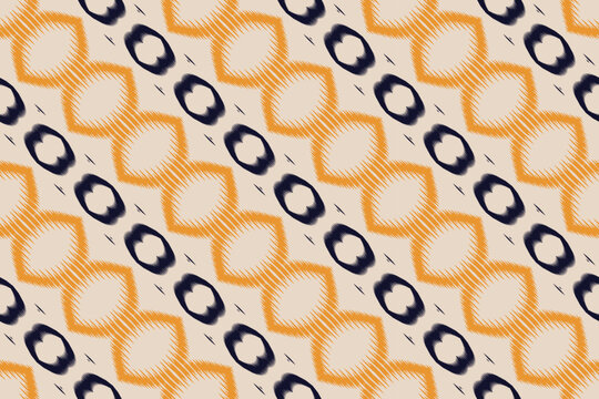 ฺฺBatik Textile Ethnic ikat designs seamless pattern digital vector design for Print saree Kurti Borneo Fabric border brush symbols swatches designer