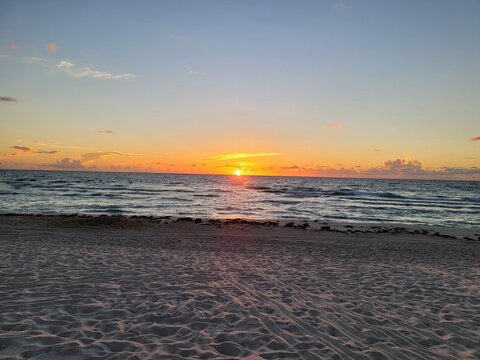 Sunset at Miami Beach