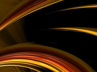 Beautiful wave black orange 4k background