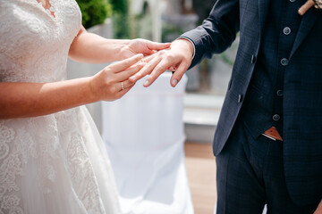 Ringtausch des Brautpaares