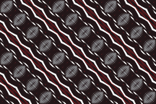 Ikat Aztec tribal Aztec Seamless Pattern. Ethnic Geometric Batik Ikkat Digital vector textile Design for Prints Fabric saree Mughal brush symbol Swaths texture Kurti Kurtis Kurtas