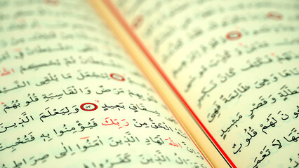 Quran pages with Arabic scripts  