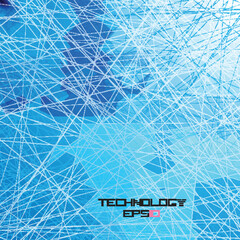 Technology circles background. vector illustration