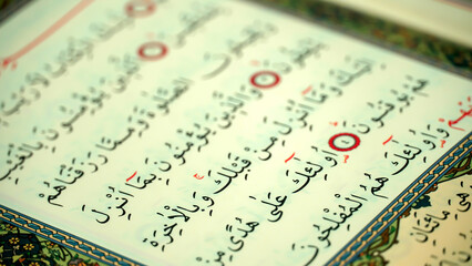 Quran pages with Arabic scripts  