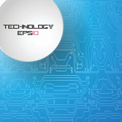 Technology circles background. vector illustration