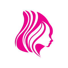 Style hair woman icon logo vector