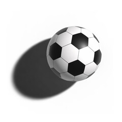 Soccer football 3d with shadow