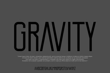 font modern styl, elegant font, font vector