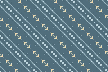 Ikat chevron tribal chevron Seamless Pattern. Ethnic Geometric Batik Ikkat Digital vector textile Design for Prints Fabric saree Mughal brush symbol Swaths texture Kurti Kurtis Kurtas