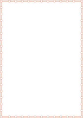 Circle pattern design with a rectangle border frame