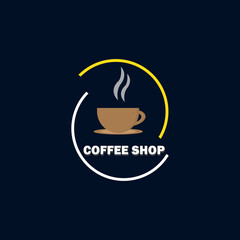 Cafe business logo effect design