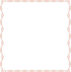 Naklejka premium Circle pattern design with a square border frame