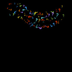 Question marks Quiz, doubt poll query public poll.