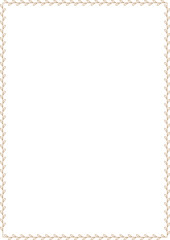 Leaf and flower pattern design with a rectangle border frame.