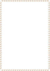 Leaf and flower pattern design with a rectangle border frame.