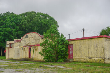 Fototapeta na wymiar New Church, Virginia: Abandoned ruins of 