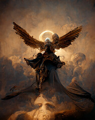 Fototapeta premium Digital Illustration of an Archangel