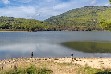 Morales reservoir in Rozas de Puerto Real. Madrid. Spain © josevgluis