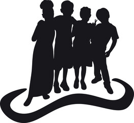 Children friends vector design 