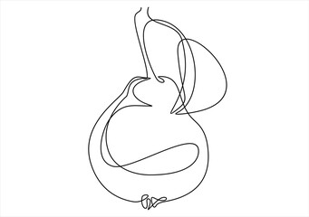 sketch of a pear