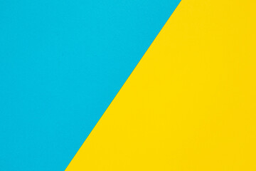Blue and yellow pastel paper color for background - ukrainian flag colour