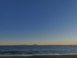 Obraz premium 夕日の海