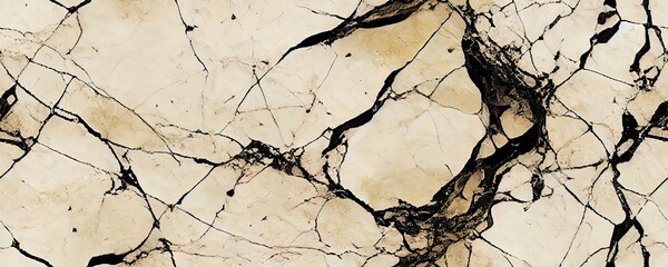Grungy marble textured background. Black and gold. Rough texture.