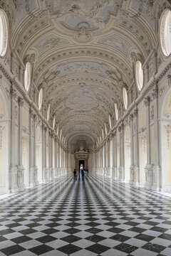 The beautiful Gallery of DIana in the palace of Venaria Reale