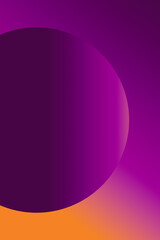 orange and purple modern geometric gradient background with circle and blank space