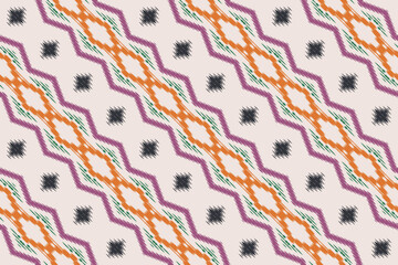 Ikat dots tribal color Seamless Pattern. Ethnic Geometric Ikkat Batik Digital vector textile Design for Prints Fabric saree Mughal brush symbol Swaths texture Kurti Kurtis Kurtas