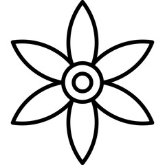 Obraz premium Borage Flower Icon