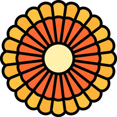 Chrysanthemum Flower Icon