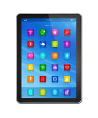 Digital Tablet Computer - apps icons interface