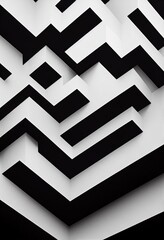 Black and white geometric pattern