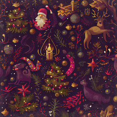 Christmas holiday illustration art design