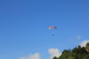 Paragliding in the French Alps