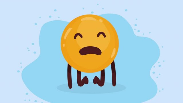 sad emoji crying comic character