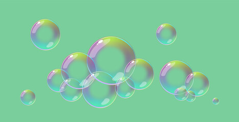 Bubbles in green