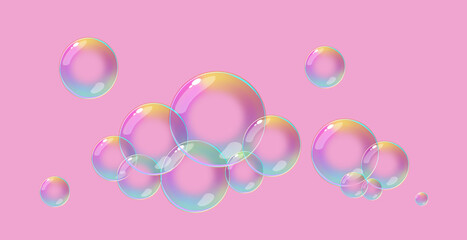 Bubbles in pink