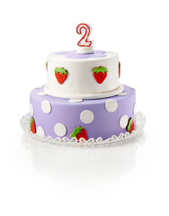 Birthday cake 2 years