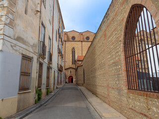 Perpignan Cathedral located in the south of France.