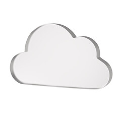 Node cloud 3D illustration
